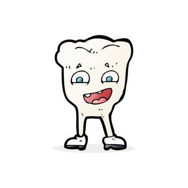 karikatür mutlu diş