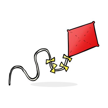 uçurtma karikatür çizimi