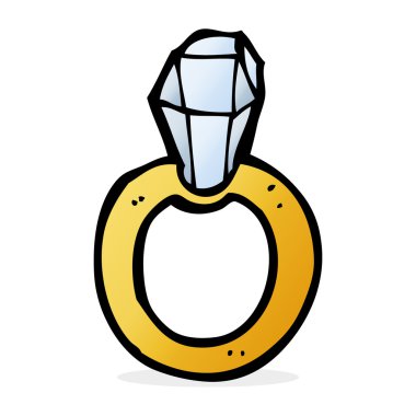 karikatür pırlanta yüzük