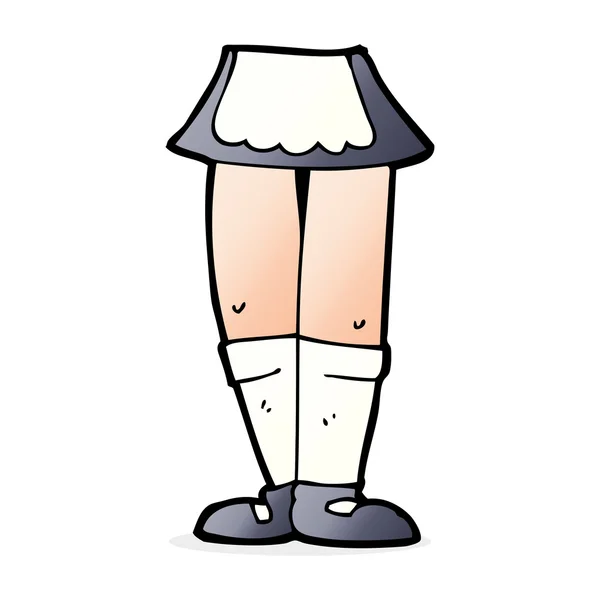 Desenhos animados pernas femininas — Vetor de Stock