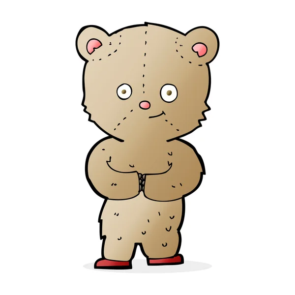 Osito de peluche de dibujos animados — Vector de stock