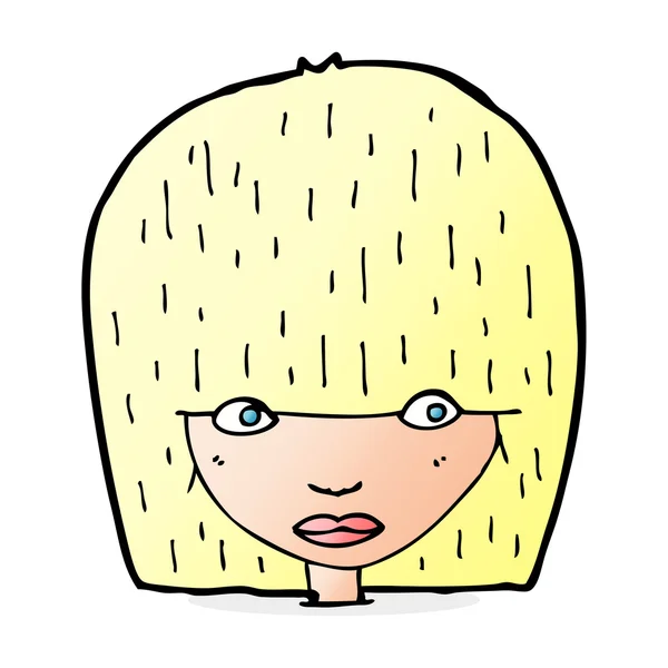 Femme dessin animé rétro — Image vectorielle