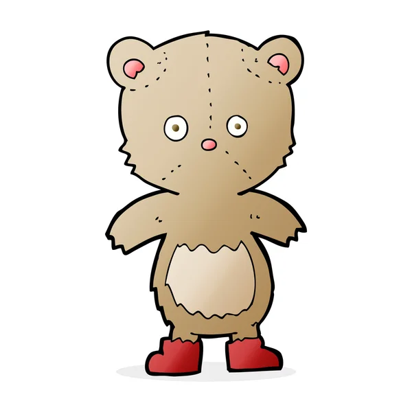 Osito de peluche de dibujos animados — Vector de stock