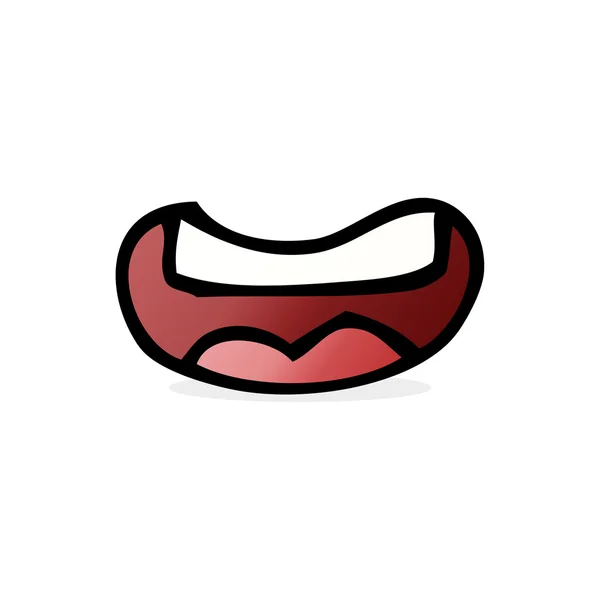 Ilustración de dibujos animados de la boca — Archivo Imágenes Vectoriales