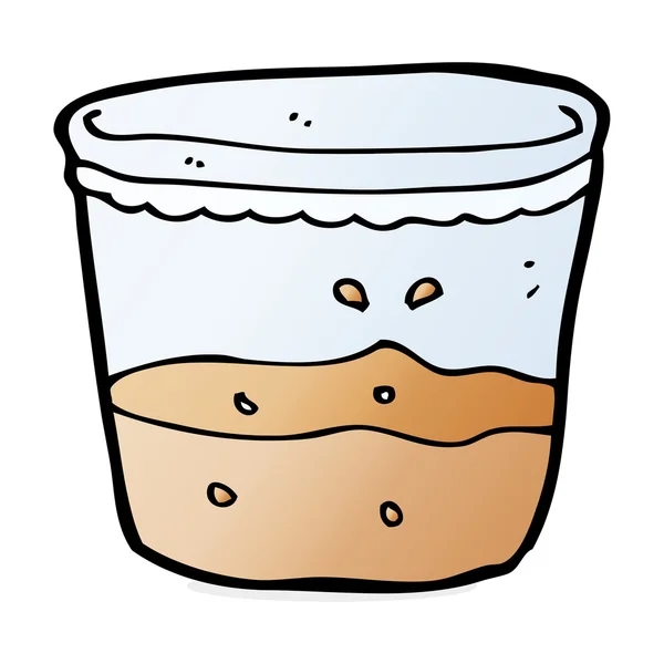 Vaso de ron de dibujos animados — Vector de stock