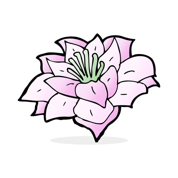 Ilustración de dibujos animados de flor — Vector de stock