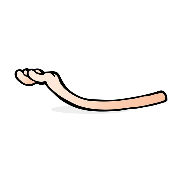 Desenho animado ilustração do braço —  Vetores de Stock
