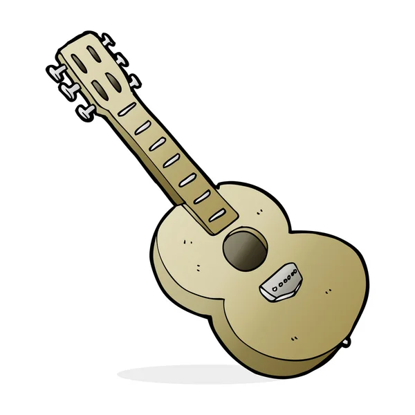 Tecknad bild av gitarr — Stock vektor