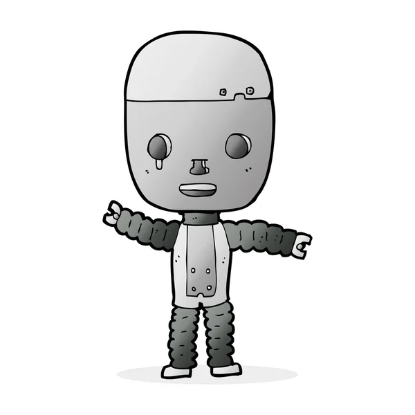 Robot rajzfilm illusztrációja — Stock Vector