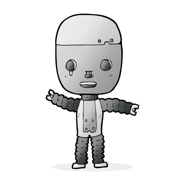 Ilustración de dibujos animados de robot — Archivo Imágenes Vectoriales