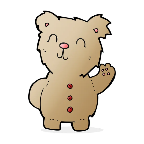 Osito de peluche de dibujos animados — Vector de stock