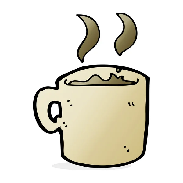 Tecknad mugg kaffe — Stock vektor
