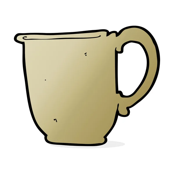 マグカップの漫画イラスト — ストックベクタ