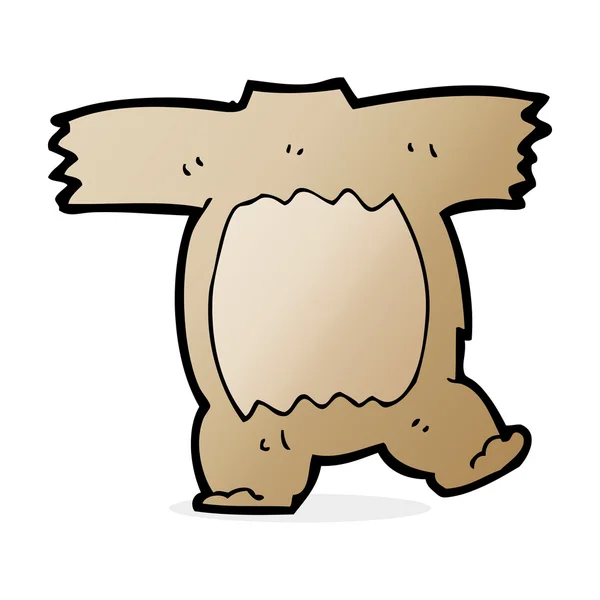 Corpo de urso de pelúcia dos desenhos animados (misturar e combinar desenhos animados ) —  Vetores de Stock