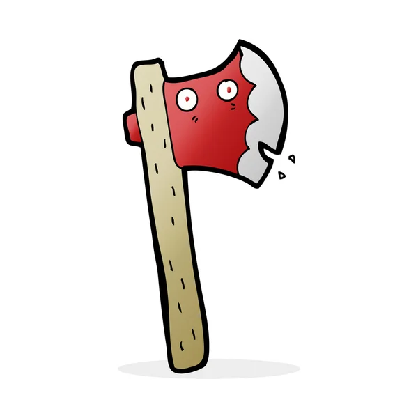 Desenho animado ilustração de machado —  Vetores de Stock