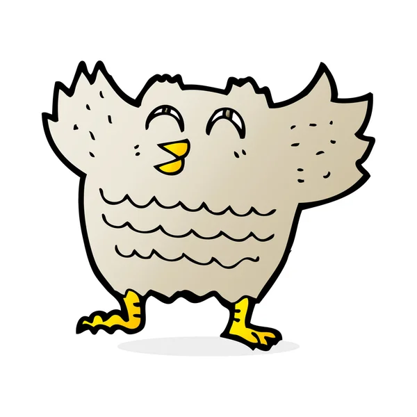 Cartoon illustration of owl — Stock Vector