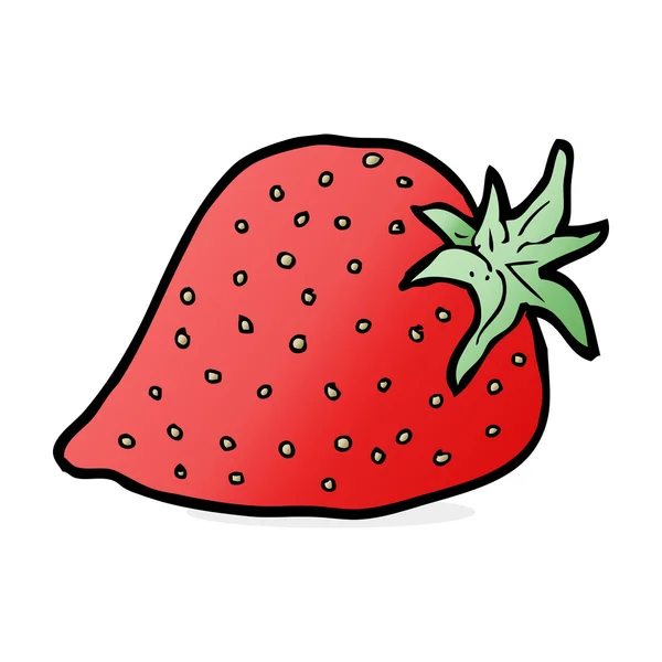 Ilustración de dibujos animados de fresa — Vector de stock