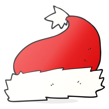 karikatür noel şapka