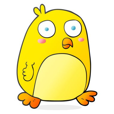 serbest çizilmiş karikatür kuş