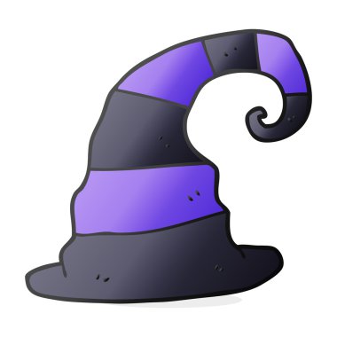 karikatür cadı şapka