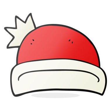 karikatür noel şapka