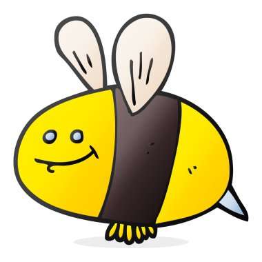 serbest çizilmiş karikatür arı