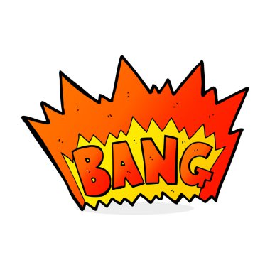 serbest çizilmiş karikatür patlama