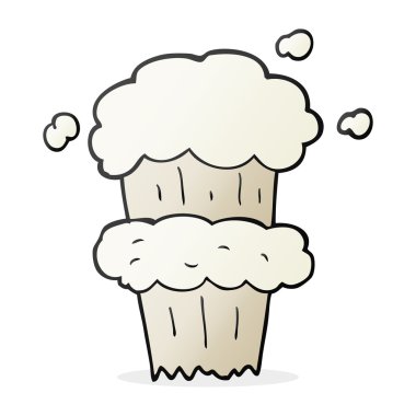 karikatür duman patlama