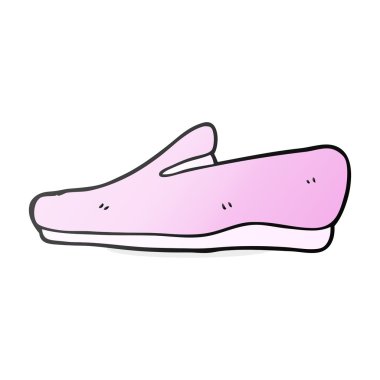 serbest çizilmiş karikatür terlik