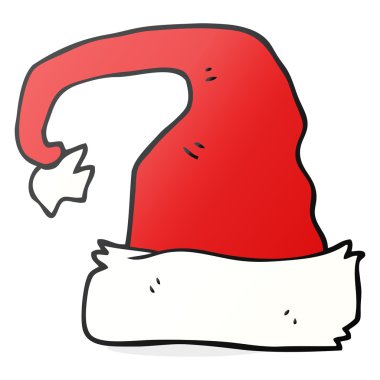 karikatür noel şapka