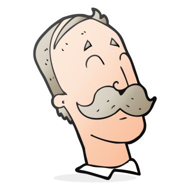 çizgi film yaşlanma adam bıyıklı