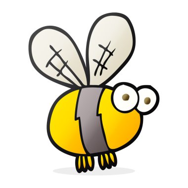 serbest çizilmiş karikatür arı