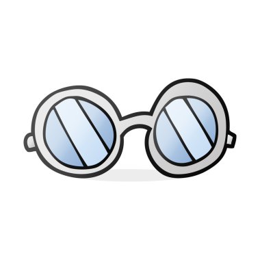 serbest çizilmiş karikatür gözlük