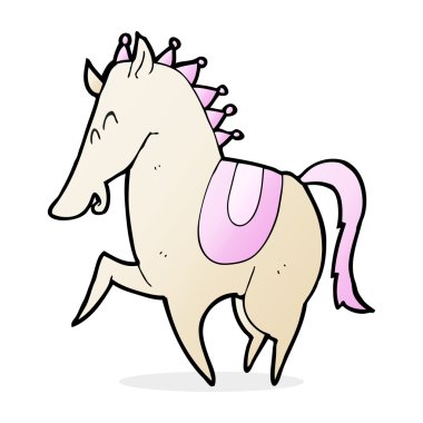 karikatür Şahlanan at