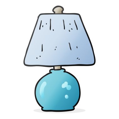 serbest çizilmiş karikatür lamba