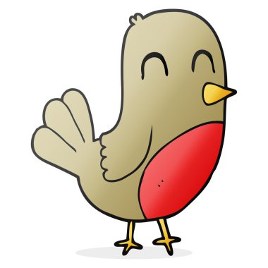 El yazması çizilmiş çizgi film Robin