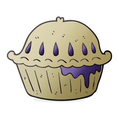 serbest çizilmiş karikatür pasta