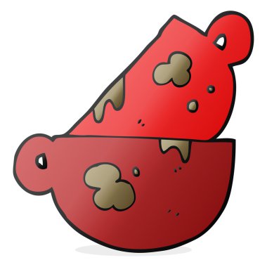 çizgi film yığın kirli Kahve kupaları