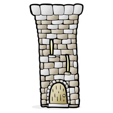 çizgi film eski kale kule