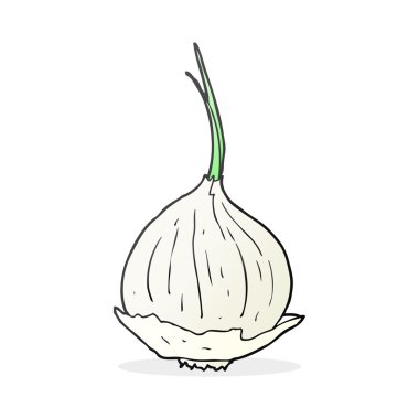 serbest çizilmiş karikatür soğan