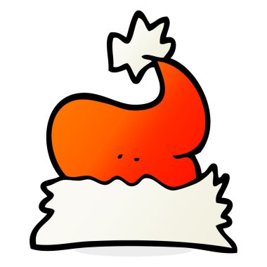 karikatür noel şapka