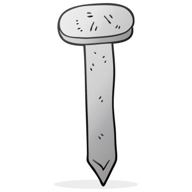 serbest çizilmiş karikatür çivi