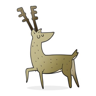 serbest çizilmiş karikatür geyik