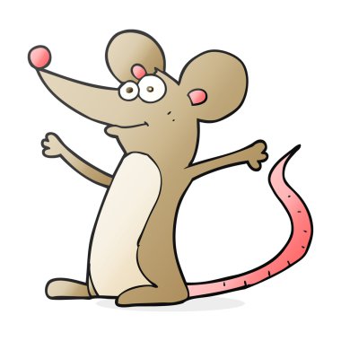 Serbest çizim çizgi film faresi