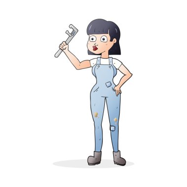 çizgi film kadın tesisatçı