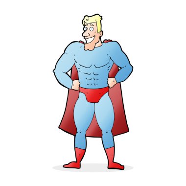 süper kahraman karikatür çizimi