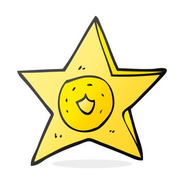 çizgi film şerif rozeti