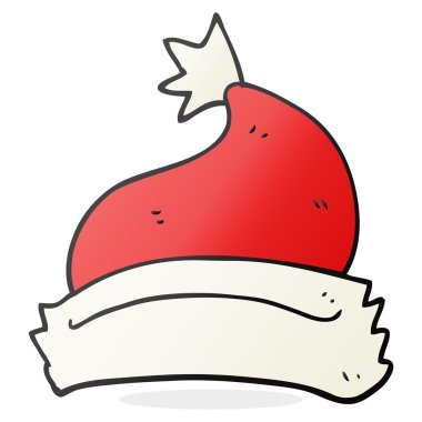 karikatür noel şapka