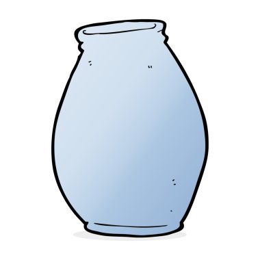 Vazo karikatür çizimi