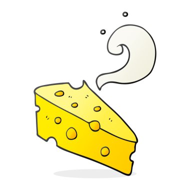 serbest çizilmiş karikatür peynir